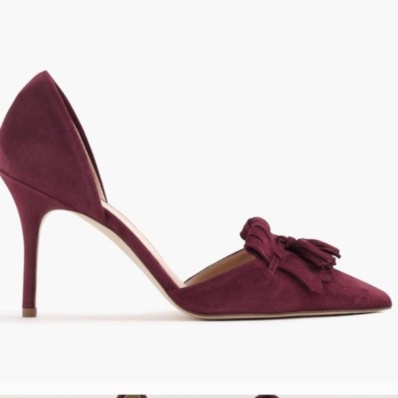 J. Crew Shoes - J. Crew Purple Suede Dorsey Tassel Pump. 8.5